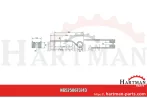 Palec przetrząsaczo-zgrabiarki karuz. biały 0673743, 0673741