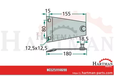 Trzymak noża 3224-023X, 1114690