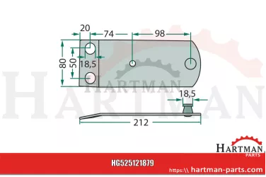Trzymak noża 121727, 121879