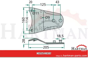 Trzymak noża 140307, 122537