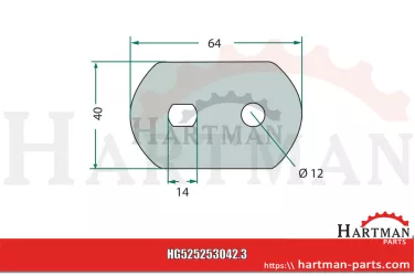 Trzymak noża 253042.1, 253042.3