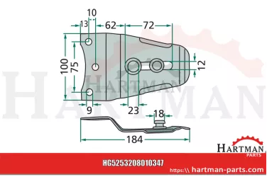 Trzymak noża 3208010328, 3208010347, 3202010328