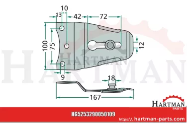 Trzymak noża 3290050109, 3202010332
