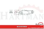 Palec przetrząsaczo-zgrabiarki karuzelow prawy (lewoobrotowy) 41015006