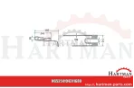 Palec przetrząsaczo-zgrabiarki karuz. lewy (zgodnie z ruchem wskazówek