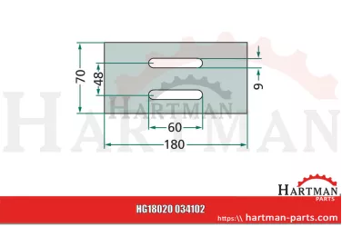 Skrobak z tworzywa 034102