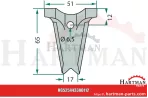 Stalka bagnetu gładka RS1532R, 1006570228