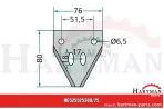 Nożyk drobno ryflowany, system Schumacher Z93078, 4201000046, Z52672