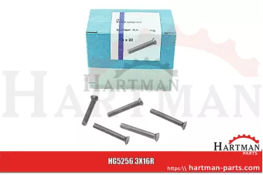 Nity opakowanie zawiera ok. 100 szt., 6,3 x 16 DIN 660 D41306100