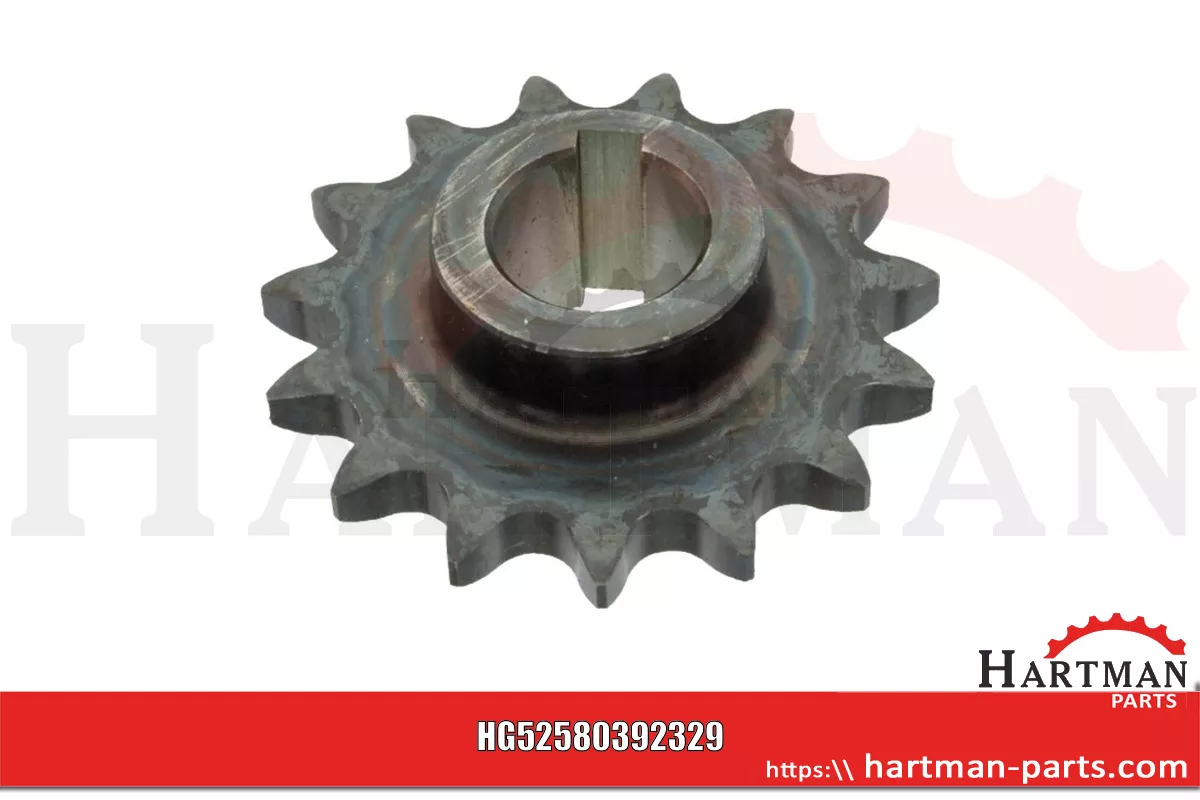 Koło łańcuchowe przenośnika kłosowego 15 zębów, 25 mm 80392329