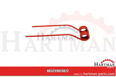 Palec przetrząsaczo-zgrabiarki karuz. prawy (czerwony) 0009024822, 902