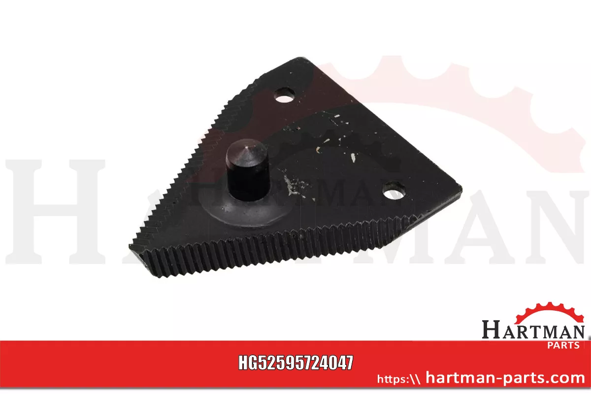 Nożyk górnie ryflowany z krzywką Ø 12,6 / 11 mm, długość 15 mm 9572.00