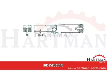 Palec podbieracza CC25176, JD-7, 804-CC25176