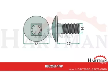 Śruba M14 Z1100040, VGET177V