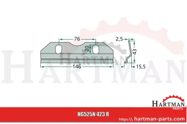 Prowadnica kątowa N423, N423R