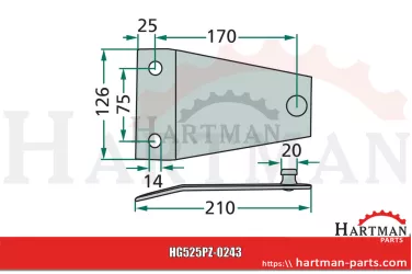 Trzymak noża Z1033770