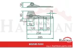 Główka noża RS7830C, RS7530C, RS7530B, RS1365D, RS1365C