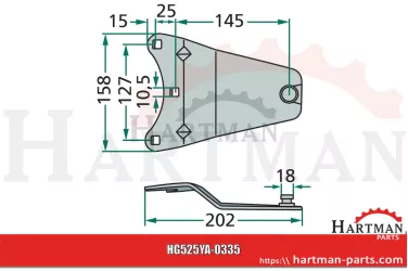Trzymak noża Z1200100, A142453400, YA0335K0