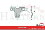 Trzymak noża do palca dociskowego Z 32690, Z32690