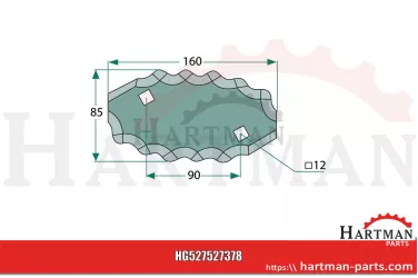 Nóż prawy 70-293