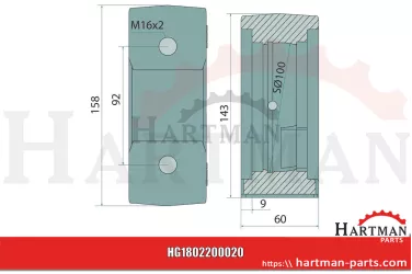 Oprawa stojąca łożyska 64409203