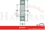 Łożysko kulkowe zwykłe 6209 2RS 132082, 6209-2RS1