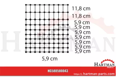 Siatka kojca dla królików długość 12 m