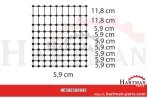 Siatka na królika długość: 50 m