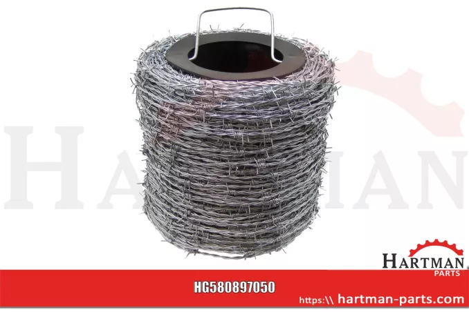 Stalowy drut kolczasty ocynkowany, Ø 1,7 mm, długość ok. 250 m, paleta