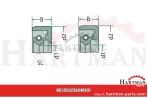 Uszczelnienie wału 25 x 40 x 7 mm 72524, 51600, 595025X040X07