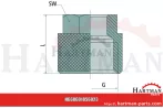 A-ÜM-8/6-M12x1-MSv v - nakrętka złączna