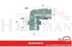 Złącze śrubowe BK-WEd-6-1/8-MSv 90°, obrotowe