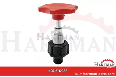 Mechanizm wrzecionowo-dźwigniowy do zaworu dławiącego 712386