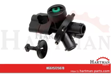 Uchwyt dyszy kpl. potrójny, Snap-fit, 3-pozycyjny 725078