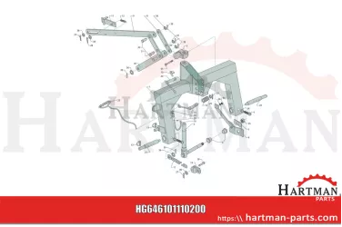Ramię przekładni obiegowej 0104.01.04.000