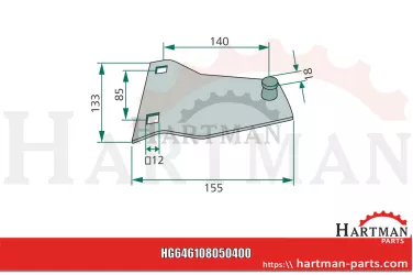 Trzymak noża mały talerz 010050600