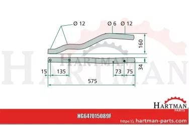 Ramię palca lewe 015089