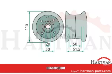 Felga kpl. do 3.00 x 4 1.1040.003.106.00
