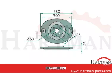 Tarcza tnąca 050359, 014990