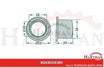 Łożysko ślizgowe z kołnierzem 7006228389
