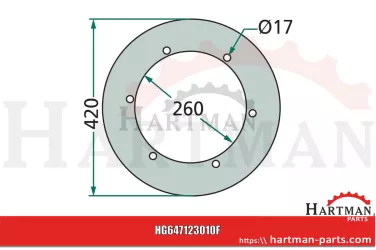 Tarcza zgrabiarki 123010, FEL123010