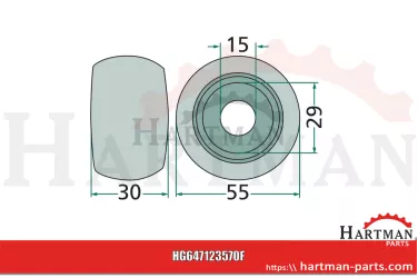 Rolka jezdna 490040, 123570, 492029
