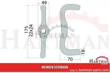 Element łączący 52596600,52596600