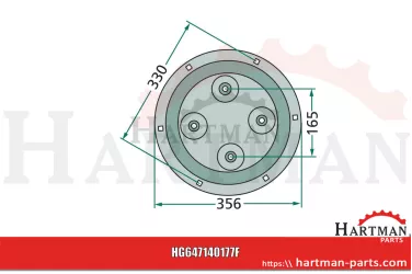 Talerz oporowy 140917, 140177, 496829