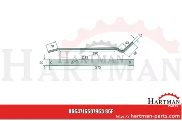 Ramię zgarniające 16607965.94, VF16607965.94