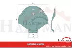 Płoza grubość: 4 mm, Szerokość: 378 mm 4122019630, 4-1220-1963-0