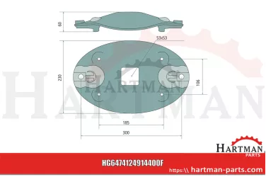 Tarcza tnąca 4124914400, 4-1249-1440-0