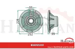 Piasta z kołnierzem 123048, 425212, 647425212F, FEL425212