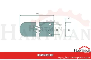 Taśma sprężysta hartowana 00435796, 00+      435.796, 647435796F