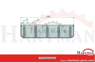 Chusta 2165 x 536 mm 00499293, 00+      499.293